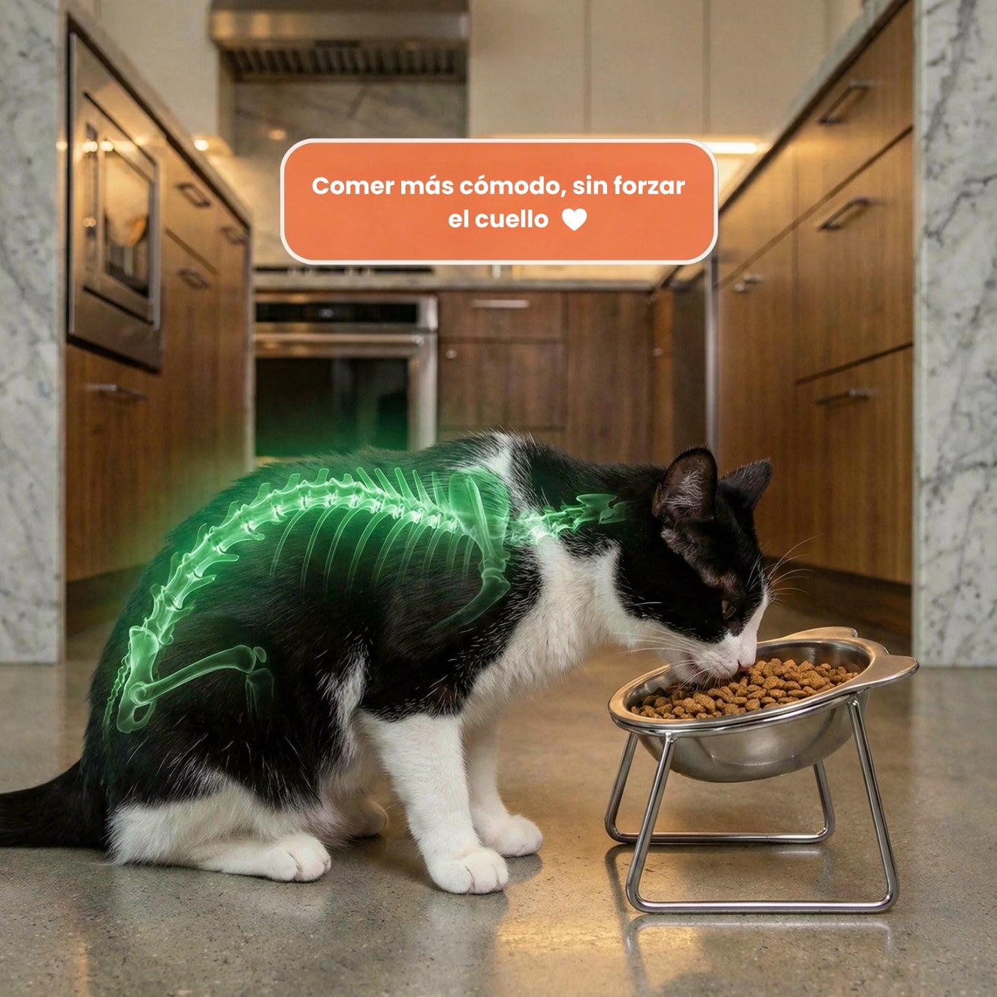 Cuenco Elevado para Gatos