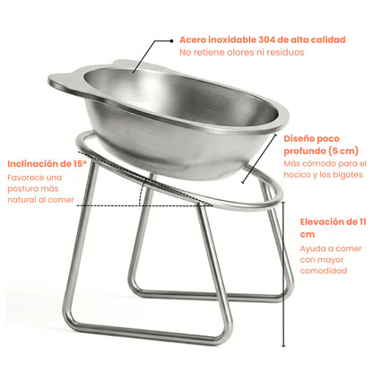 Cuenco Elevado para Gatos